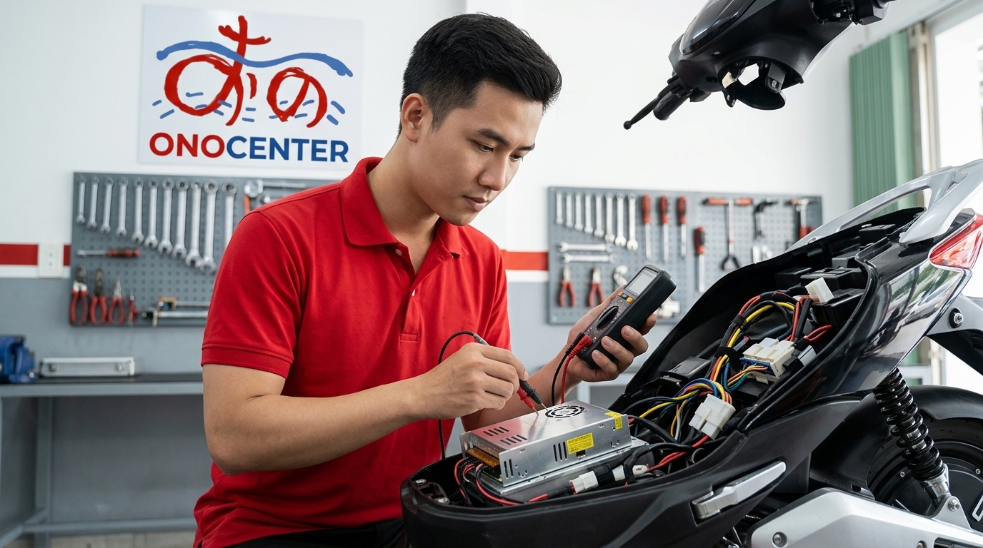 Sửa Bộ Hạ Áp DC-DC Xe Điện: Đèn Chớp, Còi Yếu | ONOCENTER