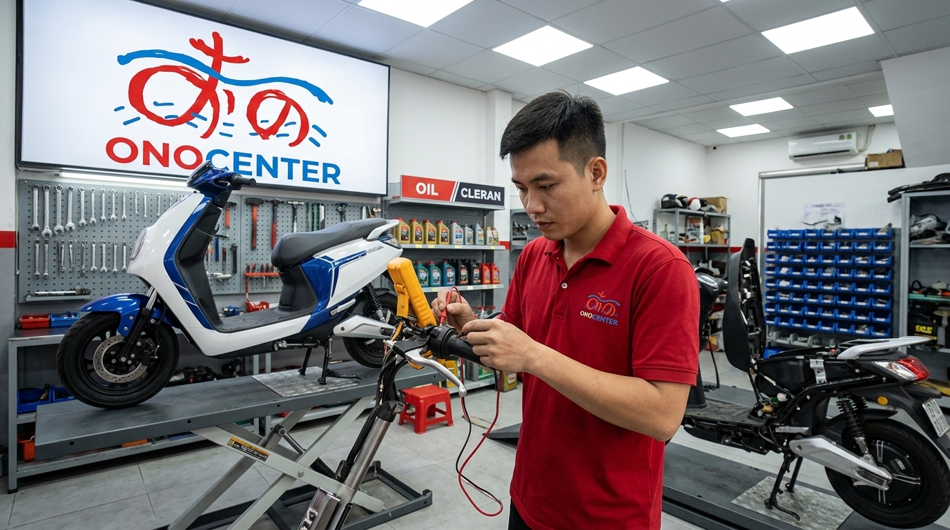 Lỗi Xe Máy Điện Ở Tay Ga & Ngắt Phanh Nguy Hiểm | ONOCENTER