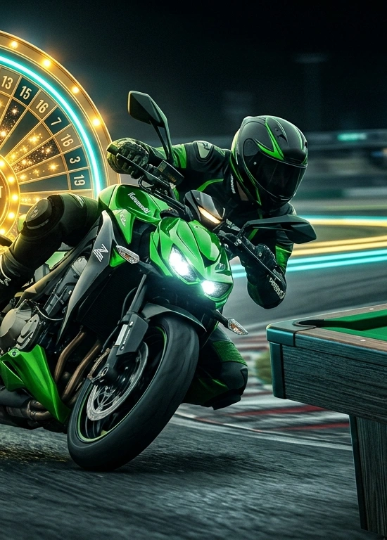Đua xe Moto Kawasaki Z1000 thực tế