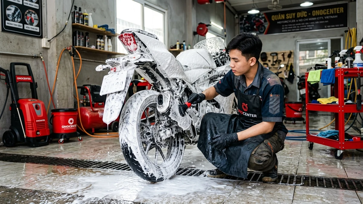 Rửa xe máy Detailing Quận 7