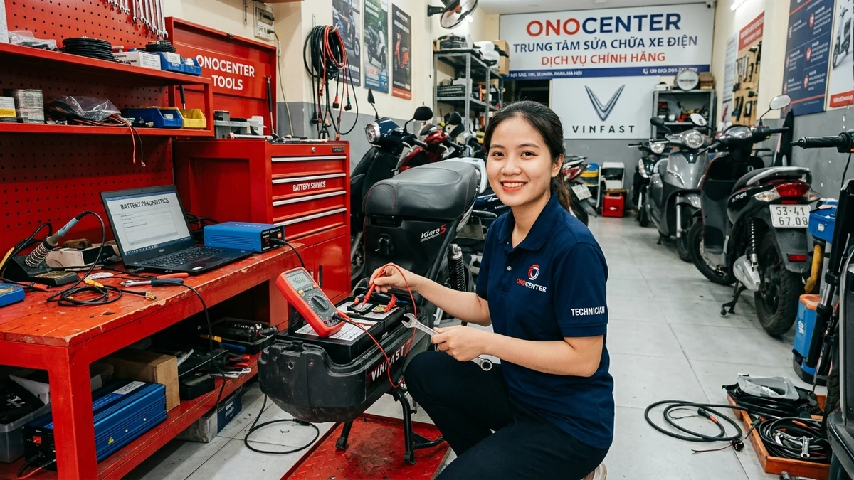 Sửa xe đạp điện thay ắc quy Quận 7